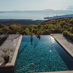 Villa Green Garden Heated Infinity Pool, Jacuzzi, Sauna and Panoramic Sea View