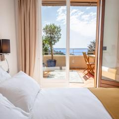 GOODLIFEPRAMOUSQUIER Belle VUE MER, plage à pied, classe 3 etoiles, Appart 2 chambres, nature et calme