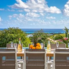 Villa Eskarcel, vue mer sur Orient Bay, piscine chauffée, très spacieuse