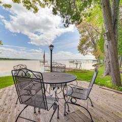 Cheboygan Home with Private Boat Dock on Burt Lake!