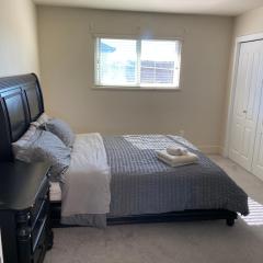 Separate bathroom, spacious and bright queen bed room