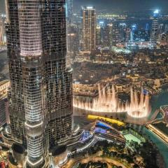Luxe 3BR Retreat, Balcony Burj & Fountain Views, Prime Downtown Stay