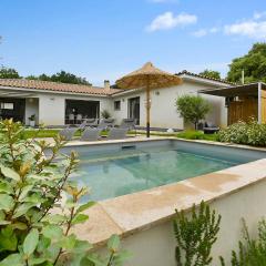 Beautiful Home In St Laurent Des Arbres With Private Swimming Pool, Can Be Inside Or Outside