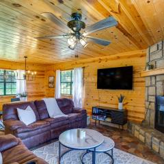 Lakefront Fort Towson Cabin with Dock, Grill and Views