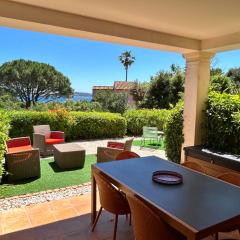 Les Restanques vue mer Bastide rez jardin 3021