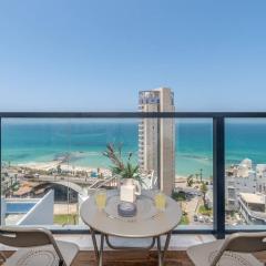 Full sea View 1BR in Bat Yam on the Beach