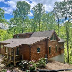Hemlock Creek Cabin spacious family cabin with game room, hot tub, fIre pit and trails