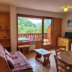 Bel appartement 4 pers. avec balcon et garage au Grand-Bornand - FR-1-458-189