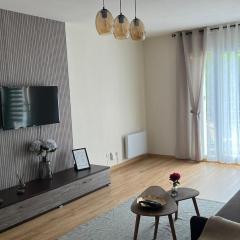 Superbe Appartement tout équipé, Coins cosy à Metz gare, 50M2, Parking privé, Balcon, 2p