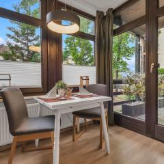 HIRSCH Stadt Apartment 1 - Terrasse mit Flussblick - Parkplatz