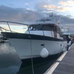 Boat in Torquay marina