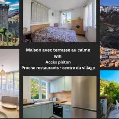 La Tiniera à Lucéram - Maison rénovée 2023- Terrasse - Wifi - Village des crèches