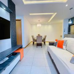 10° andar, Vista linda! 200m praia, 15km parque