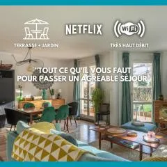 T3 Calme - Idéal Famille & Pros - Parking - Jardin - WiFi - Netflix