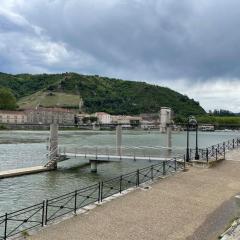 La Batellerie, vue sur Rhône