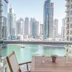 Nasma Luxury Stays - Pastel-Colored Apt With Jaw-Dropping Marina Views