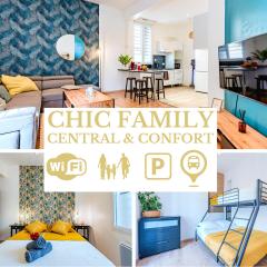Chic Family - Neuf & Moderne - Parking Wifi Centre Ville Gare TGV - Confort idéal Famille - OFFRE SPECIALE