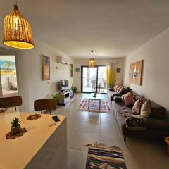 Newly super prime location One bedroom apartment for rent in Marassi Marina ,Northcoast