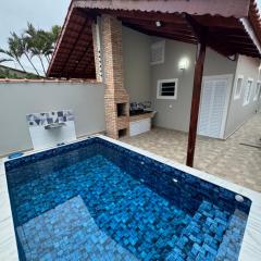 Casa nova na praia com piscina - Mongaguá