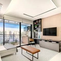 Flat de Luxo Decorado, com Lava Louças