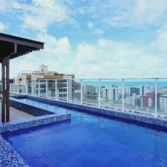 CABO BRANCO 200m do mar 2 dorm, piscina +garagem!