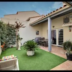 Patio sur garrigue