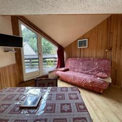 Studio 4 pers. avec balcon et casier à skis, au pied des pistes - FR-1-787-45