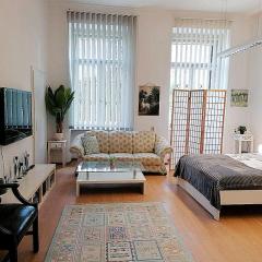 Nr 3 Großzügiges Kamin-Zimmer mit King-Size Bett im Zentrum WLAN TV gute Laune