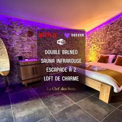 Loft Romantique la Clef des Sens - Sauna et Balnéo privatifs