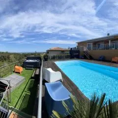Résidence Tozza Alta - Superbe maison avec piscine & spa , et autres prestations avec vue mer et montagnes MAE-1424