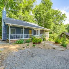 Maggie Valley Cottage with Hot Tub and Creek View!