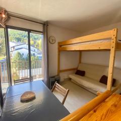Studio cabine 21m², 5 pers, balcon, animaux admis, parking, proche commerces - FR-1-758-28