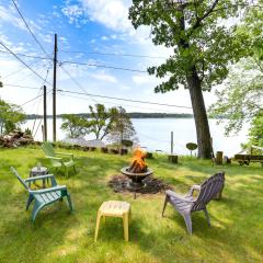 Fire Pit and Yard Michigan Lakefront Retreat
