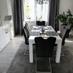 Premium Ferienwohnung "Christine ", Zentrale ruhige Stadtlage 100 QM Ebenerdige Dusche Terasse Kaminofen