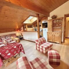 Appartement cosy 2P+cabine, 6 couchages, proche télécabine Jaillet et centre, balcon Sud, garage privé - FR-1-597-176