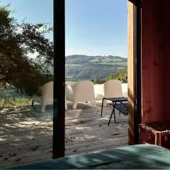 Maison bois avec vue lac Piscine