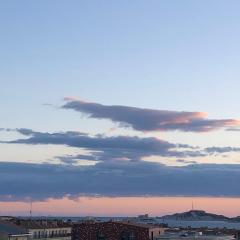 Bel appartement avec vu mer