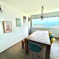 Appartement contemporain vue marina