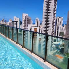 FLAT Boa Viagem - 50m da Praia - Garagem GRÁTIS - 24H CHECK IN -