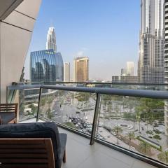 Iconic Burj View 1BR in Burj Vista Tower Near Shops & Metro