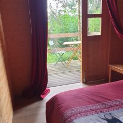 White wood lodge