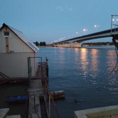 A raft on the Sava river