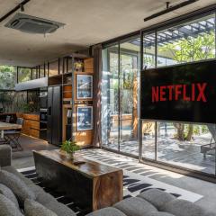 Luxury Industrial Villa with Sauna and Highend Amenities