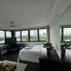 Primary room with panoramic lake view