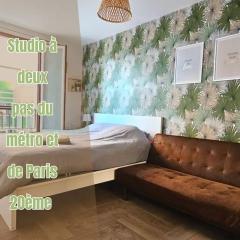 712 Studio à deux pas du métro et de Paris 20ème