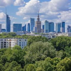 Ludna Apartment Overlooking the Center by the Vistula River Warsaw by Noclegi Renters