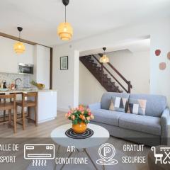 L'Ethnique 7p - Climatisation - Jardin - Parking - Salle de Sport