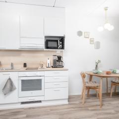 New studio apartment with free parking