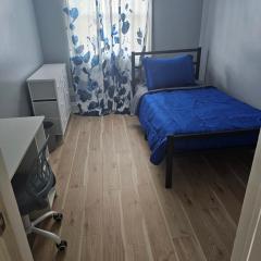 Small cozy room, shared bathroom