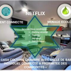 CASA COLIVING avec chambre salle de bain individuelles privatives